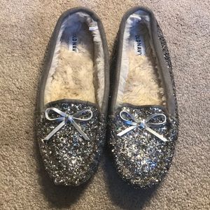 Sparkly old navy slippers